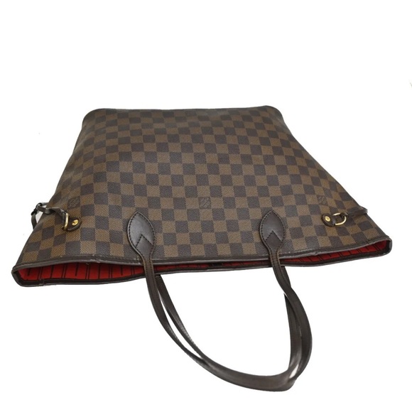 Louis Vuitton DAMIER EBENE MM NEVERFULL TOTE SHOULDER BAG - Picture 10 of 16